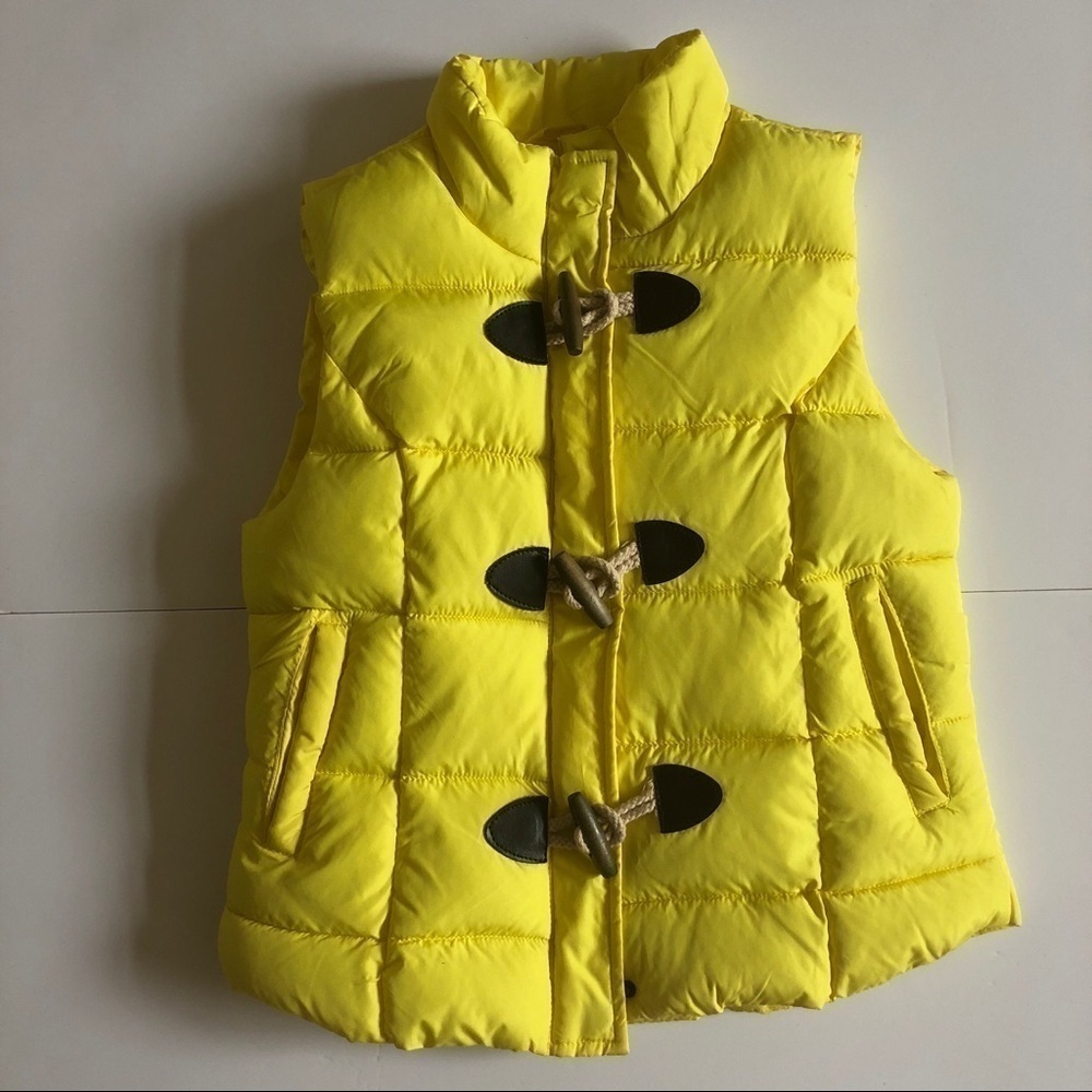 ARIZONA Girls Puffer Vest Yellow Small